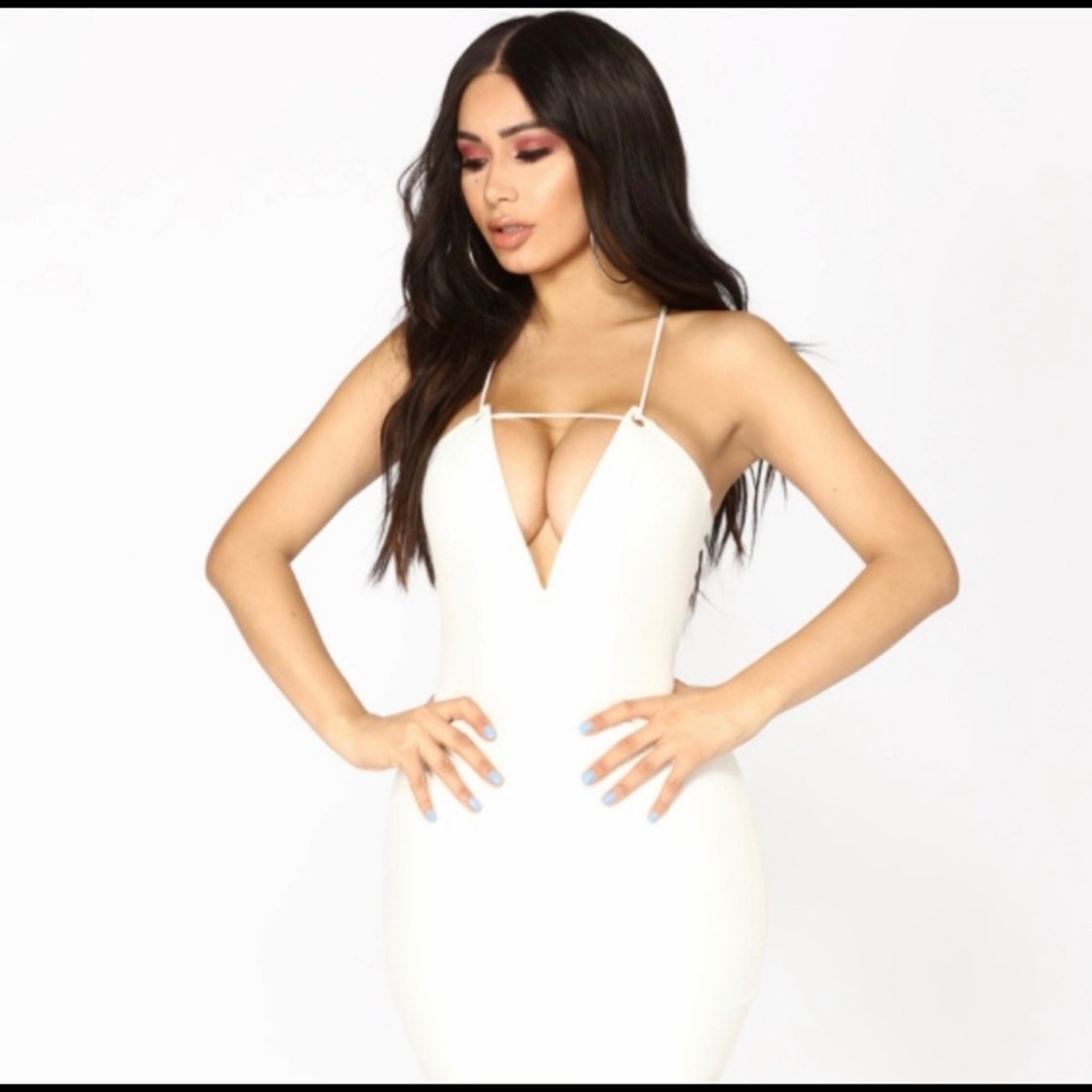 White mini dress